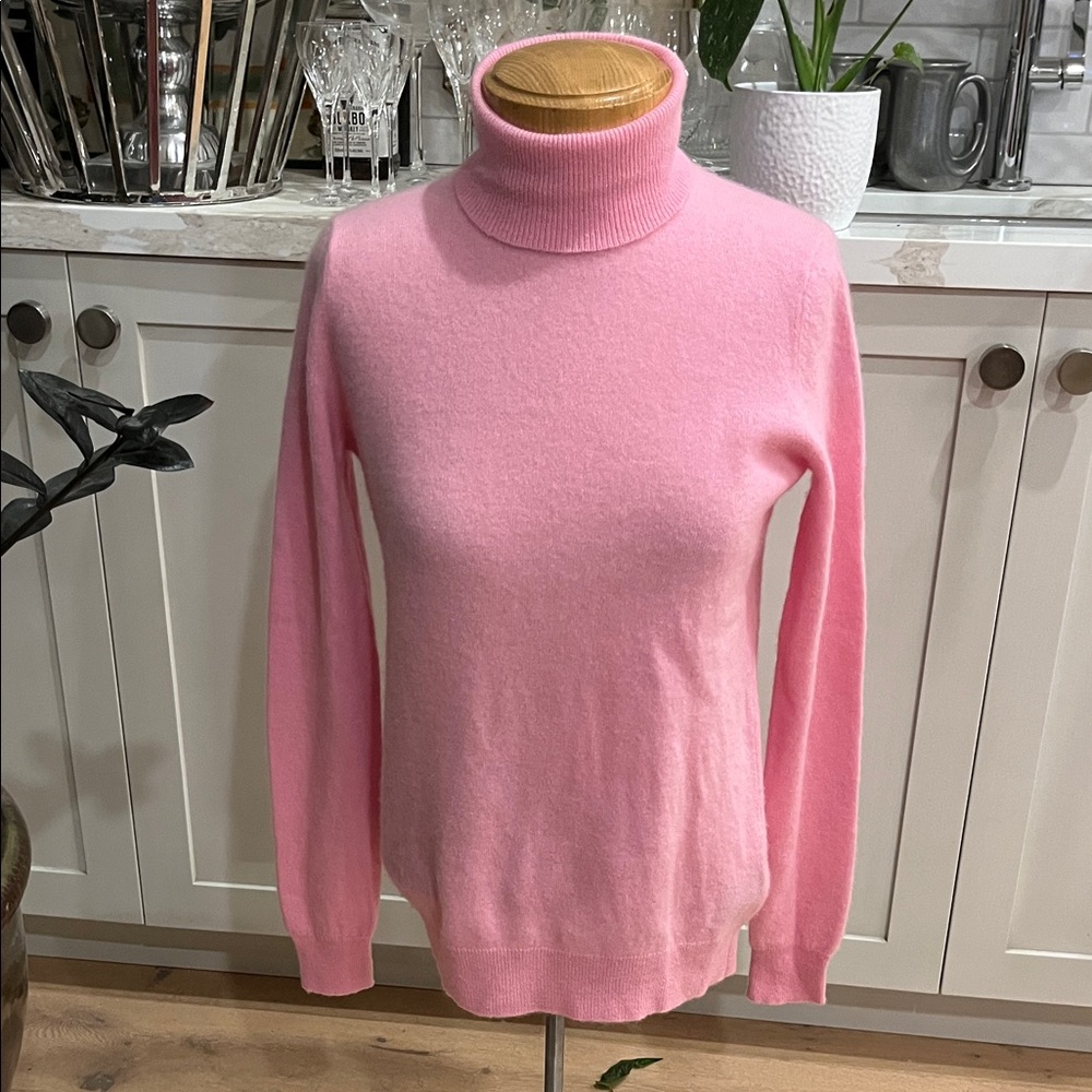 Classic Pink Turtleneck Sweater - Women's Cowl & Turtlenecks